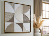 Furniture City Houma - Ashley Furniture - Harelman Wall Art - Wall Art / Tan/Taupe/White - A8000502