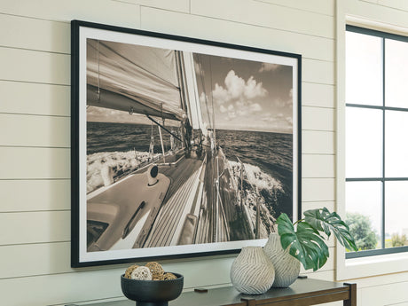 Furniture City Houma - Ashley Furniture - Arlanford Wall Art - Wall Art / Sepia - A8000505