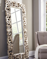 Furniture City Houma - Ashley Furniture - Lucia Floor Mirror - Floor Mirror / Antique Silver Finish - A8010123