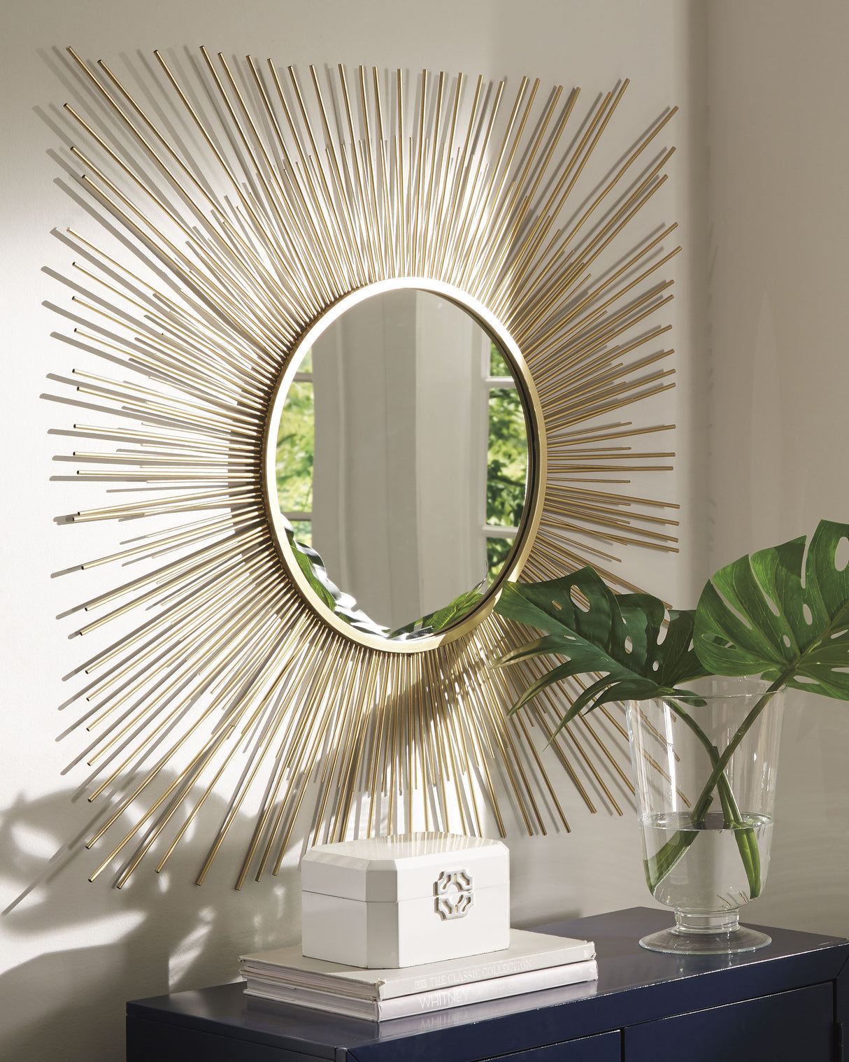 Furniture City Houma - Ashley Furniture - Elspeth Accent Mirror - Accent Mirror / Gold Finish - A8010124