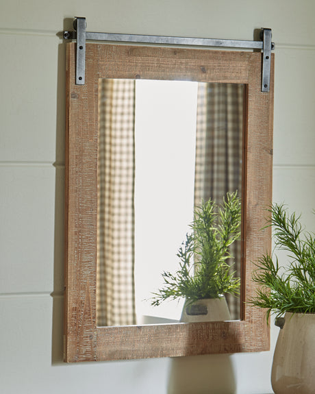 Furniture City Houma - Ashley Furniture - Lanie Accent Mirror - Accent Mirror / Antique Brown - A8010223