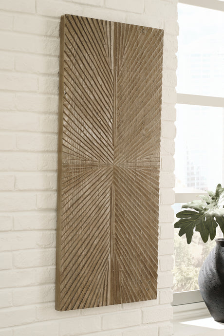 Furniture City Houma - Ashley Furniture - Lenora Wall Decor - Wall Decor / Distressed Brown - A8010280