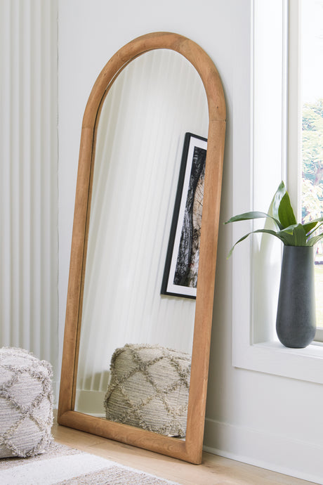 Furniture City Houma - Ashley Furniture - Dairville Floor Mirror - Floor Mirror / Brown - A8010323