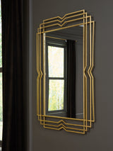 Furniture City Houma - Ashley Furniture - Claybrook Accent Mirror - Accent Mirror / Gold Finish - A8010349