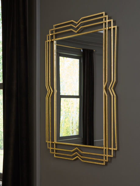 Furniture City Houma - Ashley Furniture - Claybrook Accent Mirror - Accent Mirror / Gold Finish - A8010349