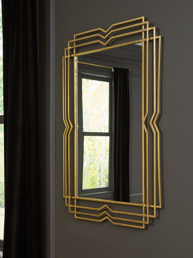 Furniture City Houma - Ashley Furniture - Claybrook Accent Mirror - Accent Mirror / Gold Finish - A8010349