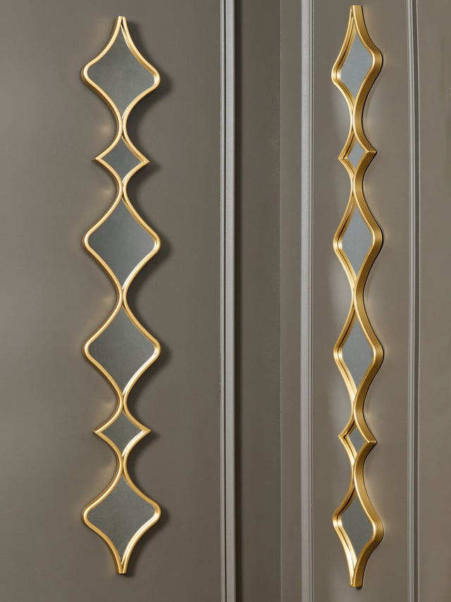 Furniture City Houma - Ashley Furniture - Harriswood Accent Mirror Set (Set of 2) - Accent Mirror Set (Set of 2) / Gold Finish - A8010354