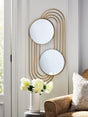 Furniture City Houma - Ashley Furniture - Warrenley Mirror - Accent Mirror / Gold Finish - A8010401
