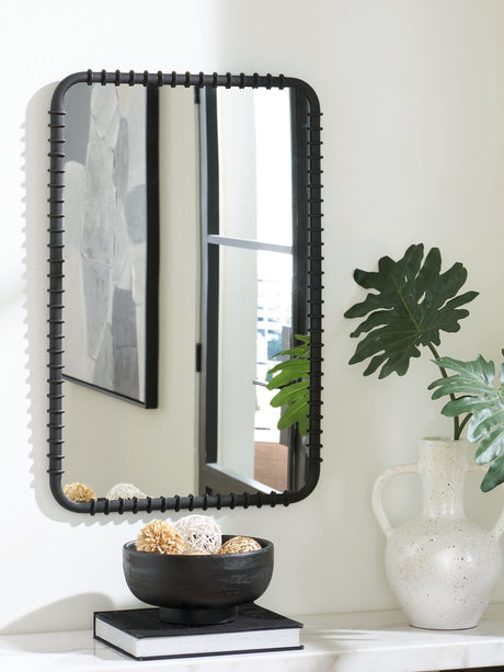 Furniture City Houma - Ashley Furniture - Judlow Accent Mirror - Accent Mirror / Black - A8010419