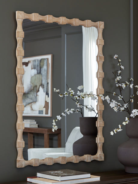Furniture City Houma - Ashley Furniture - Acelmore Accent Mirror - Accent Mirror / Light Brown - A8010420