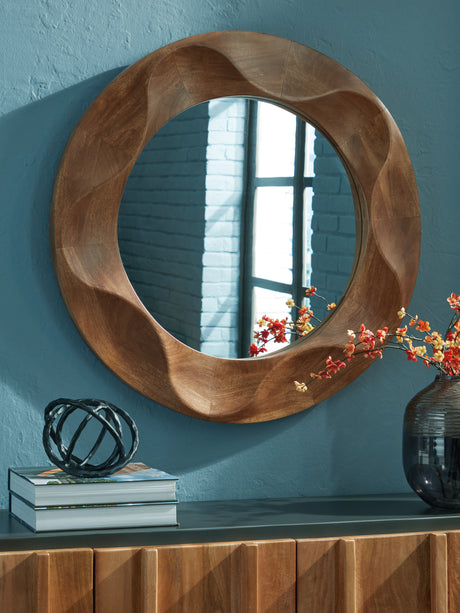 Furniture City Houma - Ashley Furniture - Aajon Accent Mirror - Accent Mirror / Brown - A8010427