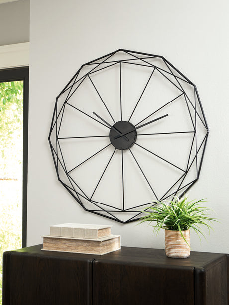Furniture City Houma - Ashley Furniture - Arkthorne Wall Clock - Wall Clock / Black - A8010429