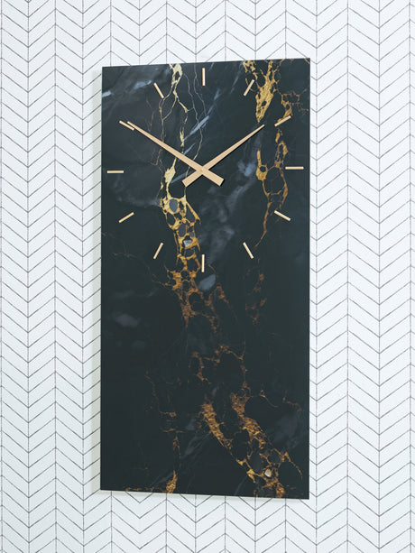 Furniture City Houma - Ashley Furniture - Teague Wall Decor - Wall Clock / Brown/Gray/Ivory - A8010432