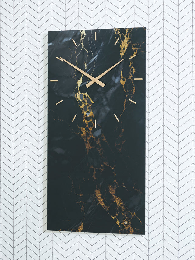 Furniture City Houma - Ashley Furniture - Teague Wall Decor - Wall Clock / Brown/Gray/Ivory - A8010432