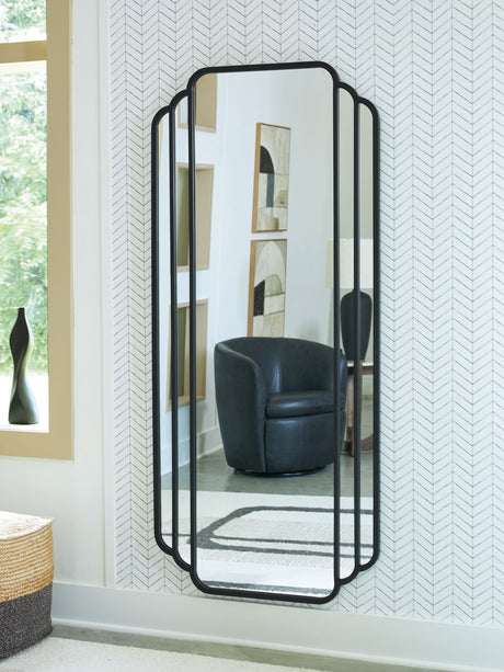 Furniture City Houma - Ashley Furniture - Antigone Floor Mirror - Floor Mirror / Black - A8010434