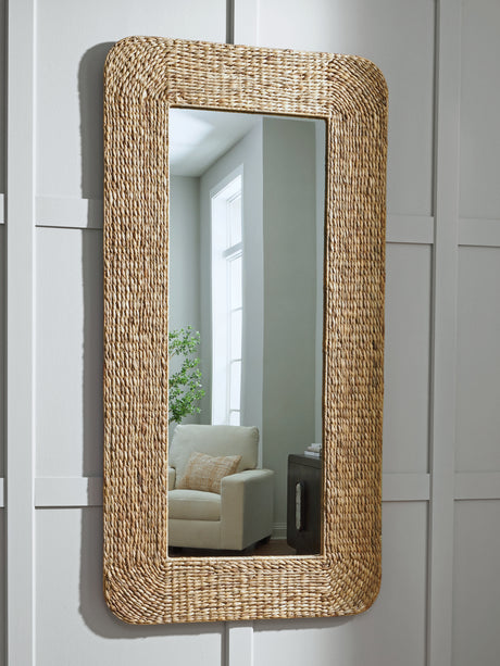 Furniture City Houma - Ashley Furniture - Norigan Mirror - Floor Mirror / Natural - A8010438