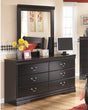 Furniture City Houma - Ashley Furniture - Huey Vineyard Dresser and Mirror - Dresser and Mirror / Black - B128B1