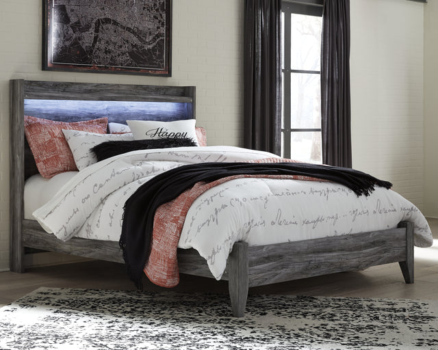 Furniture City Houma - Ashley Furniture - Baystorm Queen Panel Bed - Queen Panel Bed / Gray - B221B2