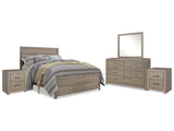 Furniture City Houma - Ashley Furniture - Culverbach Queen Bed with Mirrored Dresser and 2 Nightstand - Queen Bed with Mirrored Dresser and 2 Nightstand - B070B11