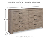 Culverbach Full Panel Bed, Dresser and Chest
