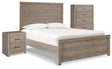Furniture City Houma - Ashley Furniture - Culverbach Full Panel Bed with Chest of Drawers and Nightstand - Full Panel Bed with Chest of Drawers and Nightstand - B070B12