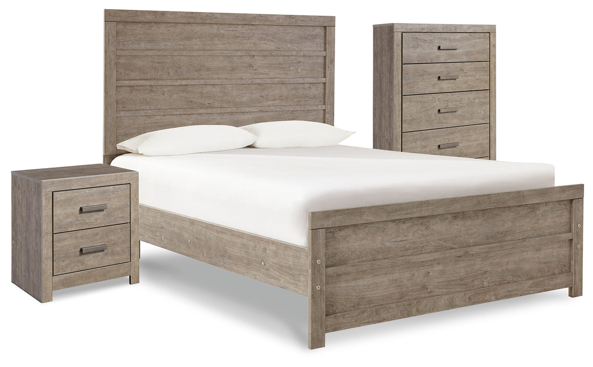 Furniture City Houma - Ashley Furniture - Culverbach Full Panel Bed with Chest of Drawers and Nightstand - Full Panel Bed with Chest of Drawers and Nightstand - B070B12