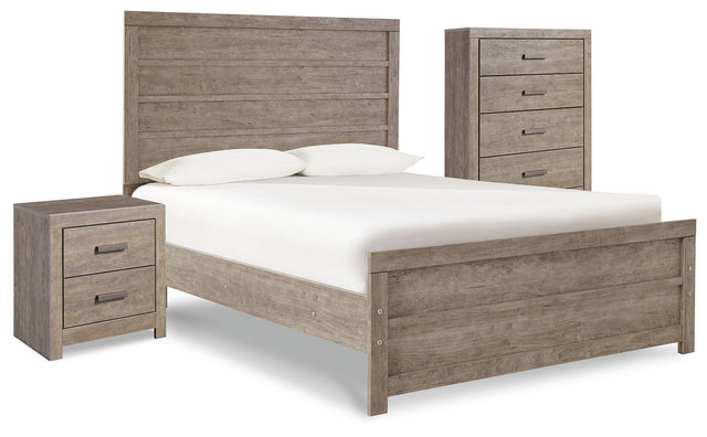 Furniture City Houma - Ashley Furniture - Culverbach Full Panel Bed with Chest of Drawers and Nightstand - Full Panel Bed with Chest of Drawers and Nightstand - B070B12