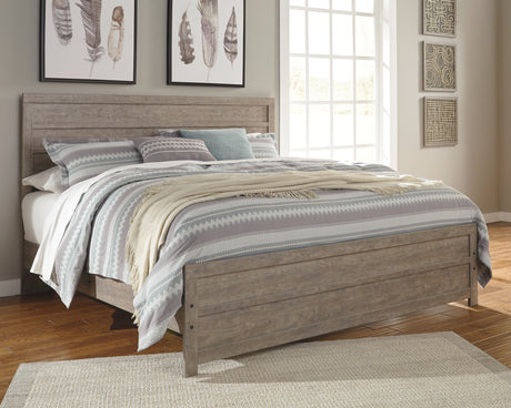 Furniture City Houma - Ashley Furniture - Culverbach King Panel Bed - King Panel Bed / Gray - B070B10