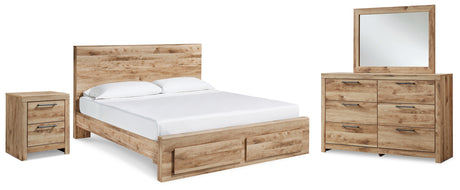 Furniture City Houma - Ashley Furniture - Hyanna Queen Panel Storage Bed, Dresser, Mirror and Nightstand - Queen Panel Storage Bed, Dresser, Mirror and Nightstand - B1050B15