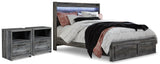 Furniture City Houma - Ashley Furniture - Baystorm Queen Panel Storage Bed and 2 Nightstands - Queen Panel Storage Bed and 2 Nightstands - B221B84