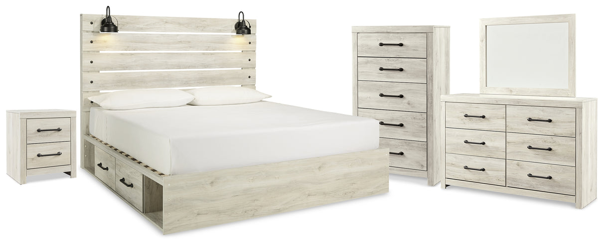 Furniture City Houma - Ashley Furniture - Cambeck King Panel Storage Bed, Dresser, Mirror, Chest and Nightstand - King Panel Storage Bed, Dresser, Mirror, Chest and Nightstand - B192B110