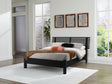 Furniture City Houma - Ashley Furniture - Danziar Queen Slat Panel Bed - Queen Slat Panel Bed / Black - B1013B1