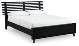 Danziar Queen Slat Panel Platform Bed, Dresser and Mirror