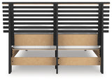 Danziar Full Slat Panel Platform Bed, Dresser and Mirror