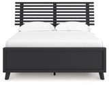 Danziar Full Slat Panel Platform Bed, Dresser and Mirror