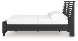 Danziar Full Slat Panel Platform Bed, Dresser and Mirror