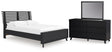 Furniture City Houma - Ashley Furniture - Danziar Full Slat Panel Platform Bed, Dresser and Mirror - Full Slat Panel Platform Bed, Dresser and Mirror - B1013B24
