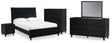 Furniture City Houma - Ashley Furniture - Danziar Queen Bed, Dresser, Mirror, Chest and Nightstand - Queen Bed, Dresser, Mirror, Chest and Nightstand / Black - B1013B30