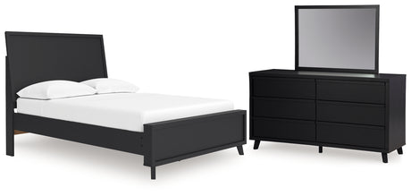 Furniture City Houma - Ashley Furniture - Danziar Full Panel Platform Bed, Dresser and Mirror - Full Panel Platform Bed, Dresser and Mirror - B1013B22