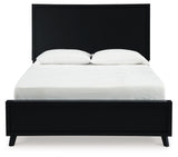 Danziar Queen Panel Platform Bed and 2 Nightstands
