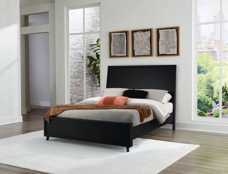 Furniture City Houma - Ashley Furniture - Danziar Queen Panel Bed - Queen Panel Bed / Black - B1013B2