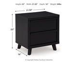 Danziar King Slat Panel Bed, Dresser, Mirror and Nightstand
