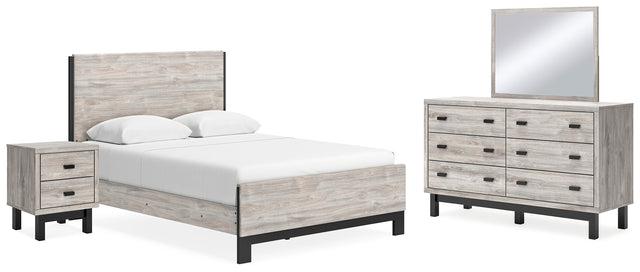 Furniture City Houma - Ashley Furniture - Vessalli Queen Panel Bed, Dresser, Mirror and Nightstand - Queen Panel Bed, Dresser, Mirror and Nightstand - B1036B9