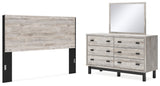 Furniture City Houma - Ashley Furniture - Vessalli King Panel Headboard, Dresser and Mirror - King Panel Headboard, Dresser and Mirror - B1036B11