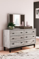 Vessalli King Panel Bed, Dresser, Mirror and 2 Nightstands