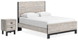 Furniture City Houma - Ashley Furniture - Vessalli Queen Panel Bed and Nightstand - Queen Panel Bed and Nightstand - B1036B13