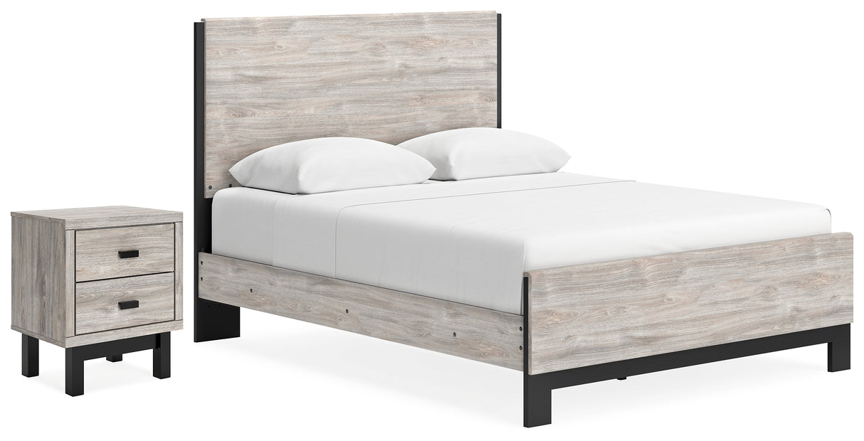 Furniture City Houma - Ashley Furniture - Vessalli Queen Panel Bed and Nightstand - Queen Panel Bed and Nightstand - B1036B13