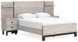 Vessalli Queen Panel Bed with Extensions, Dresser and Mirror
