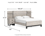 Vessalli Queen Panel Bed with Extensions, Dresser and Mirror