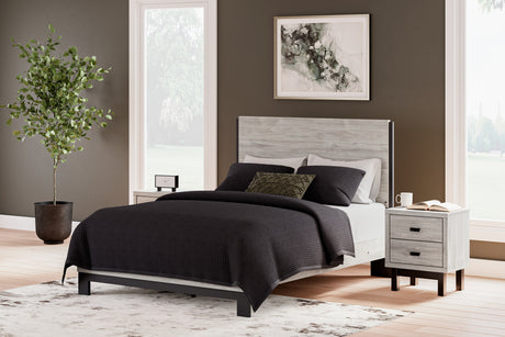 Furniture City Houma - Ashley Furniture - Vessalli Queen Panel Bed - Queen Panel Bed / Gray - B1036B2